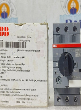 ABBMS132-10B6.3-10A手动电机起动器1SAM350200R101050/60HZ