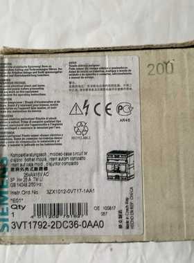 塑壳断路器3VT1792-2DC36-0AA0【询价】