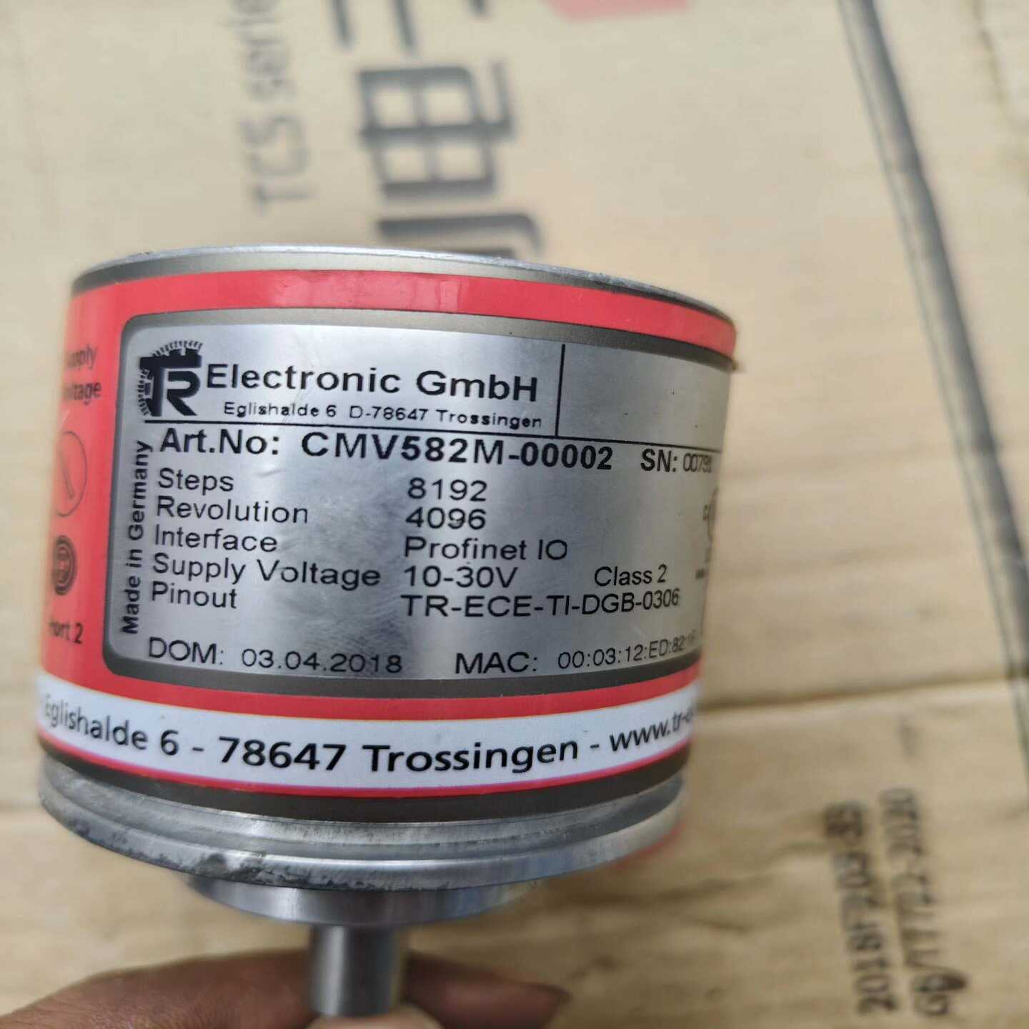 TR编码器CMV582M-00002，拆机件实物拍摄成色--议价商品