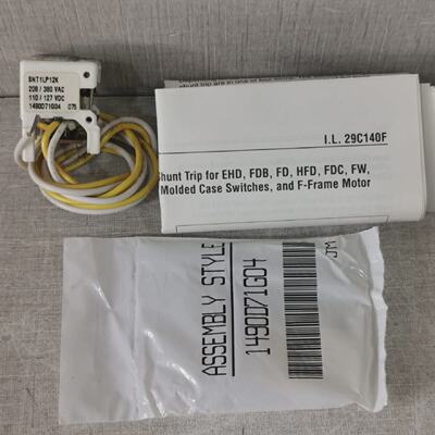 EATON SNT1LP12K SHUNT TRIP FOR CUTLERHAMMER SER.C TYPE FBREA