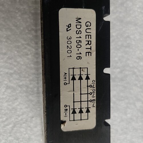 寻拆机原装GUERTE现货MDS15016三相整流模块功能