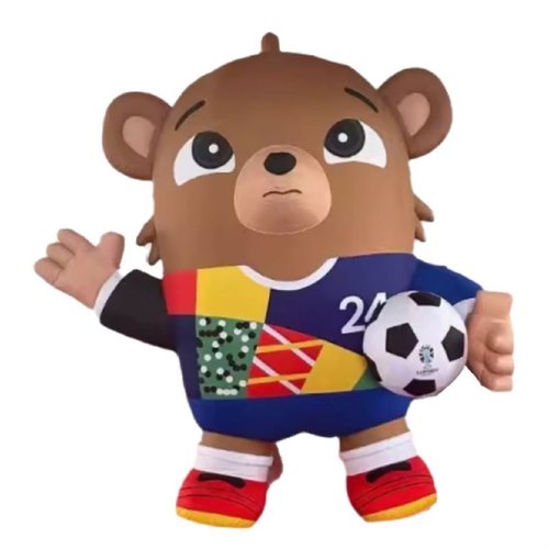 定制2024欧洲杯充气卡通吉祥物气模仿真足球模型酒吧活动发光装饰