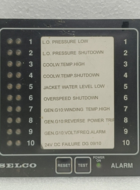 SELCOM1000-24-10B10通道报警器监视器单元24V已测试正常