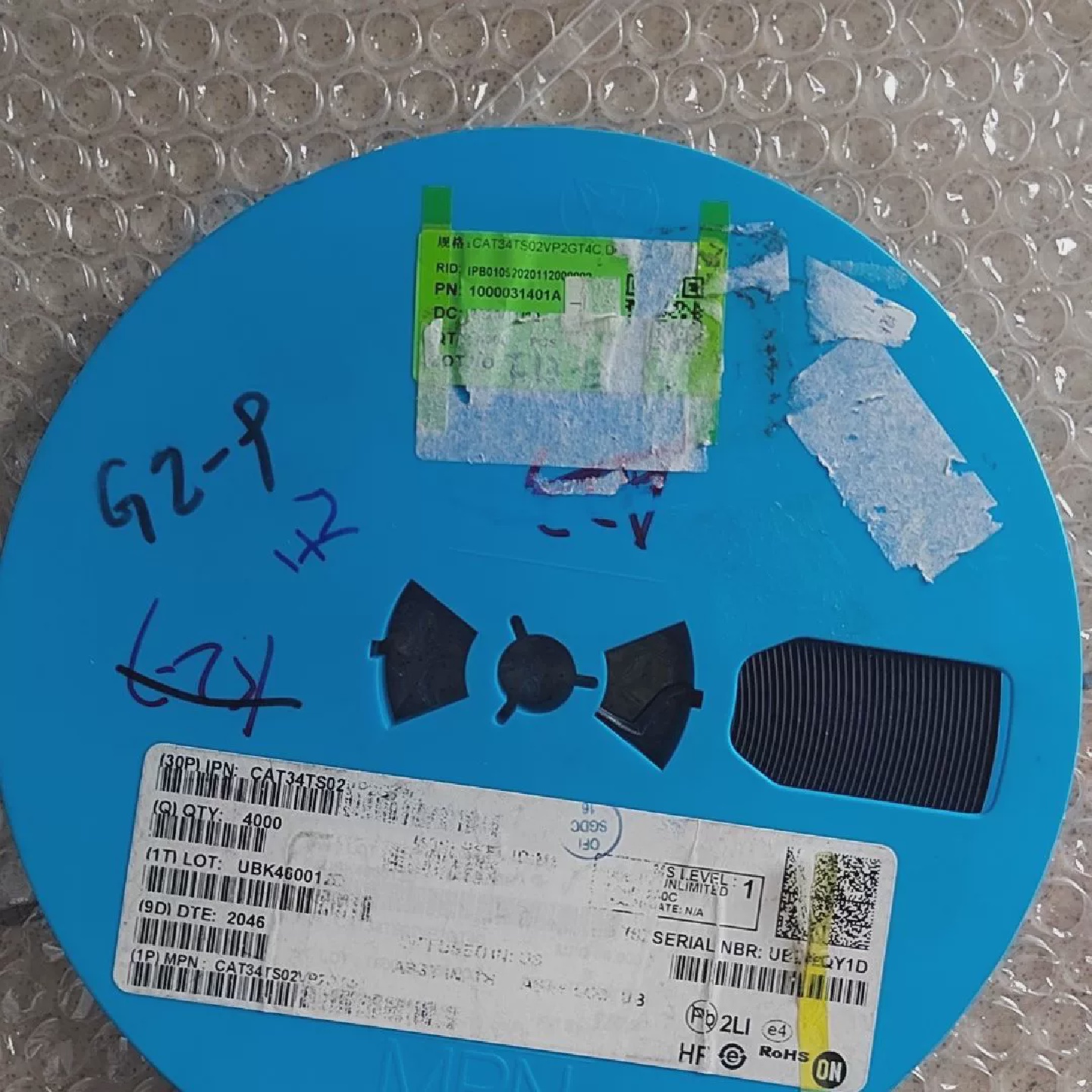 CAT34TS02温度感测器芯片整盘4000个实