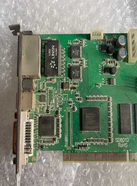 议价灵星雨TS801D发送卡，拆机板，成色如图，接口齐全，带网口