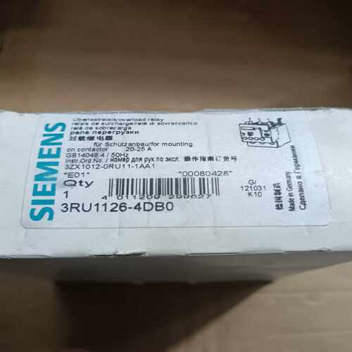 3RU1126-4DB0过载继电器，库存开封，一个询价