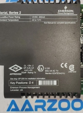 Module DInterface Emerson Kj3241X1BA1 PN 12P2506X052 REV  F