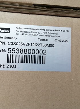 派克控制器联系C3S063V2F10I22T-议价