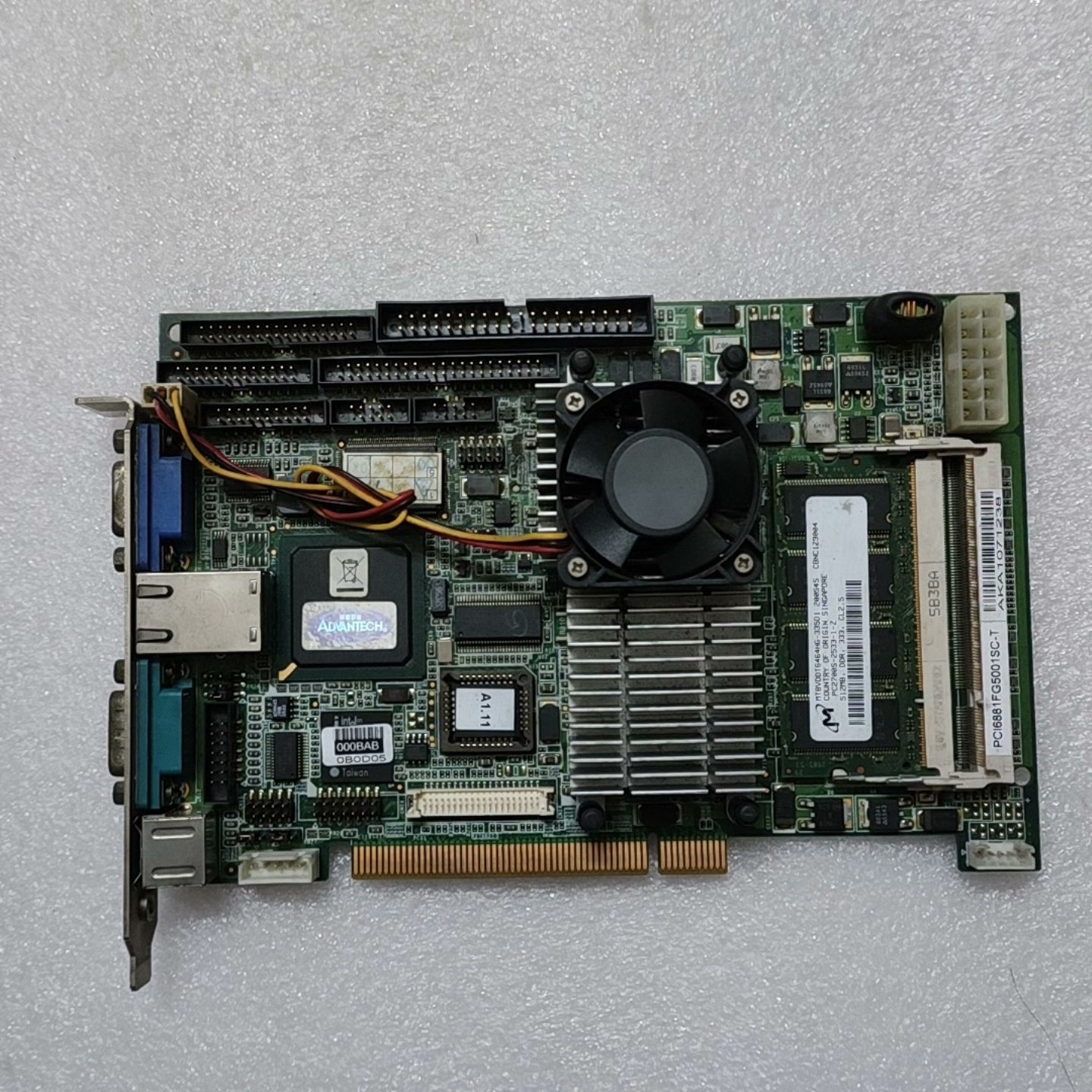 研华PCI总线主板PCI-6881F8001E-TP(亚飞商行）
