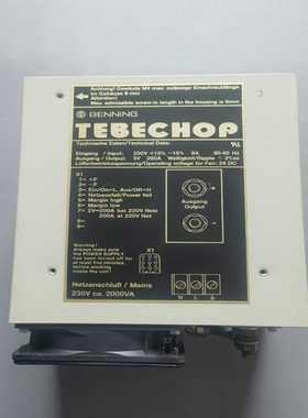 【议价】德国北宁TEBECHOP开关电源5V200A