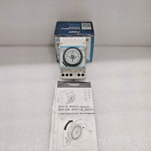 Hager EH110 Daily Time Switch 1 Channel Analog 3 Modules New