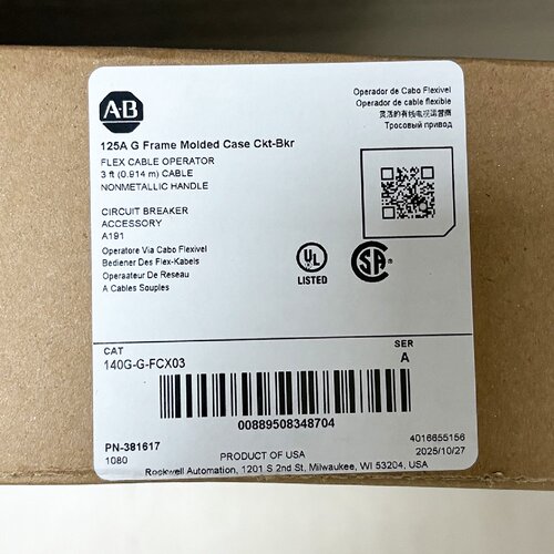 议价140G-G-FCX03框架模压外壳罗克韦尔Allen-Bradley全新140GGFC