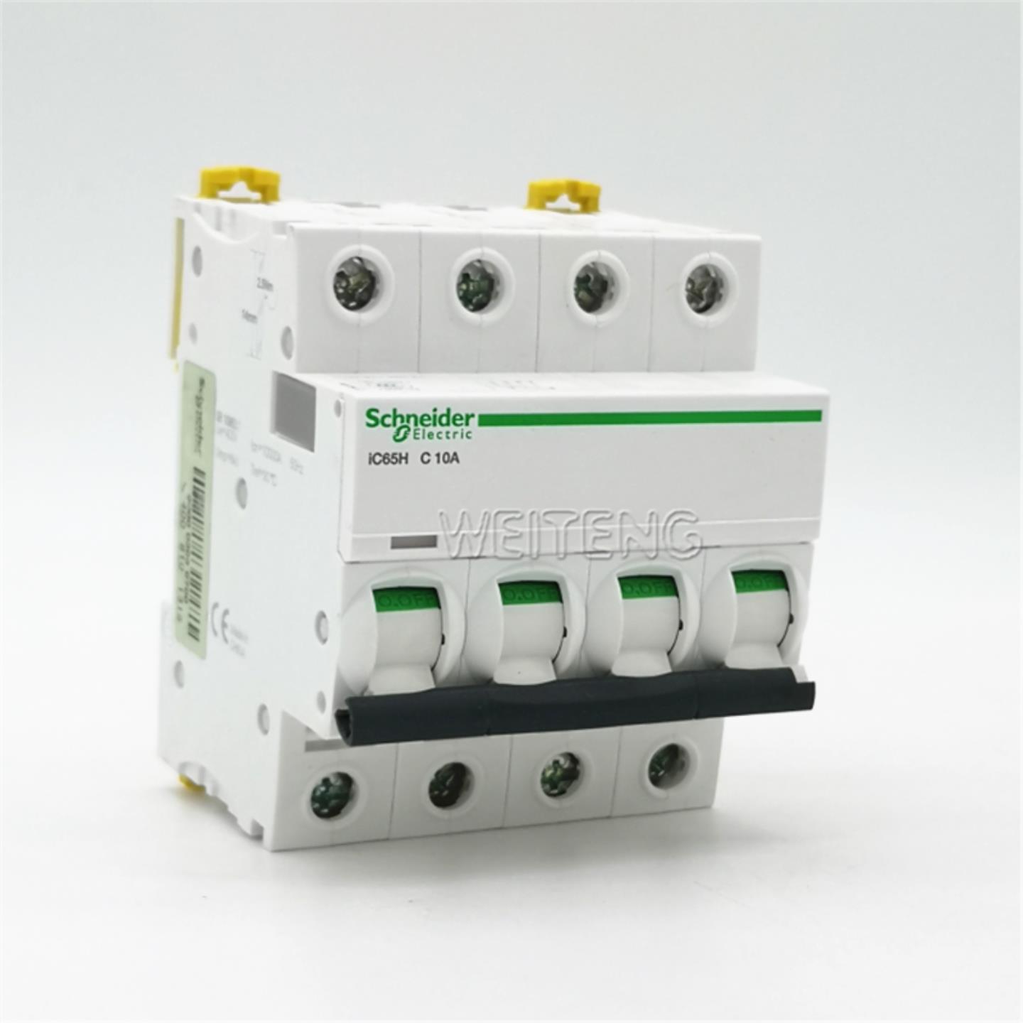 隆兴9年老店 施耐德 IC65H C10A 4P空开高分断10KA小型断路器三*