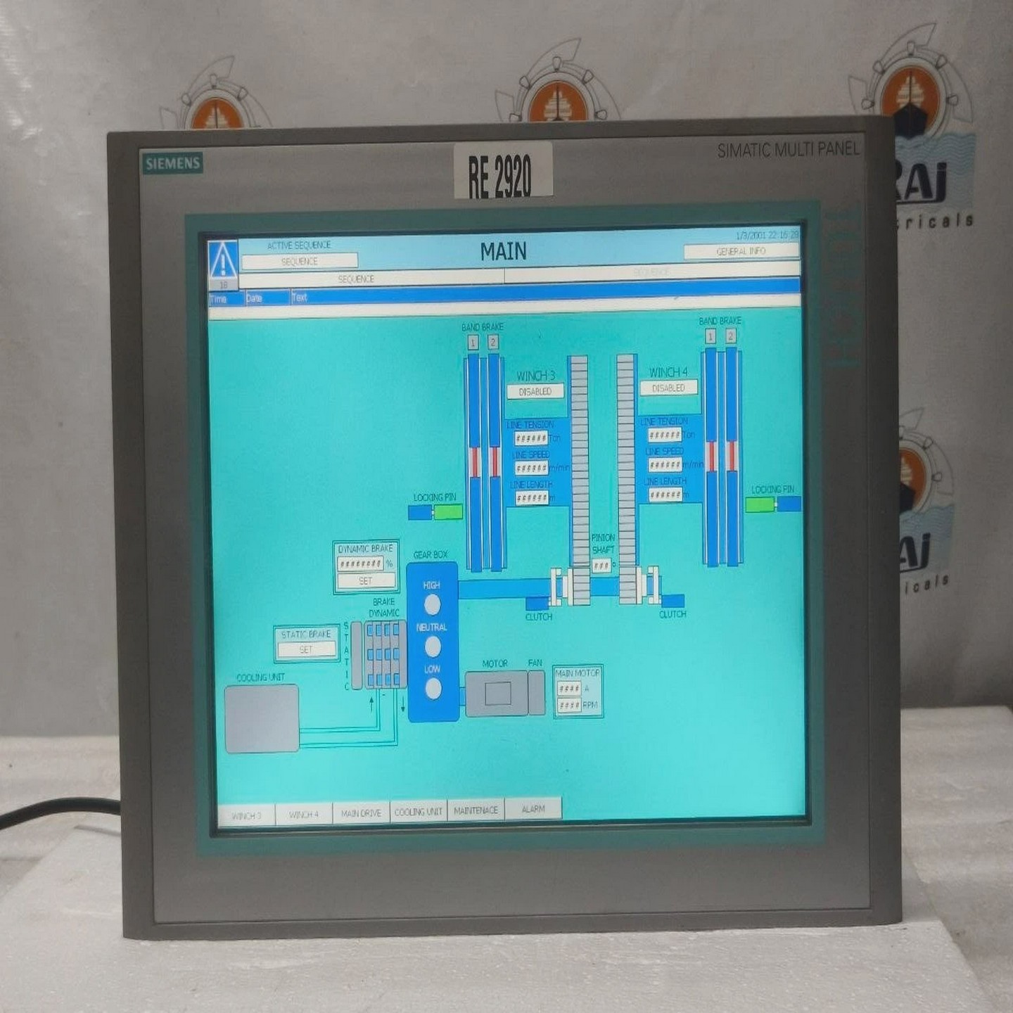 西门子6AV6644-0AB01-2AX0MP37715英寸HMI多面板触摸显