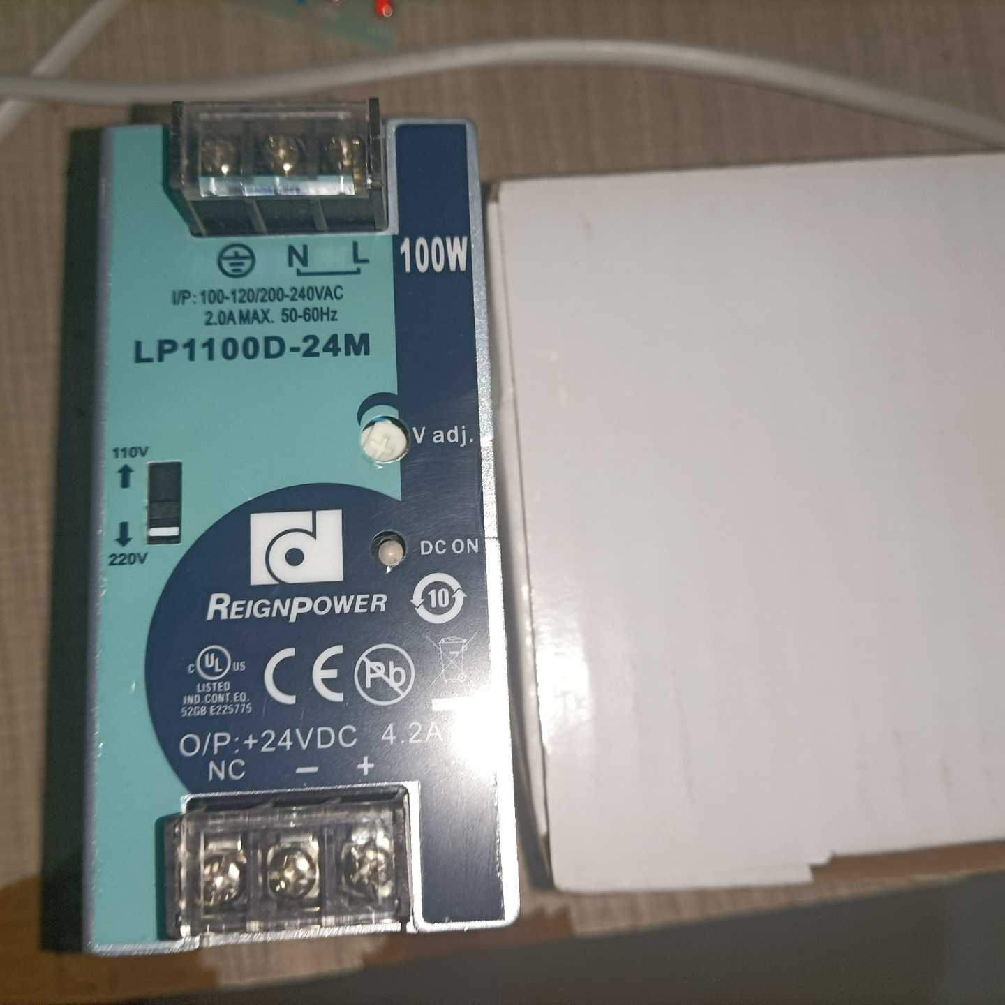 LP1100D-24M导轨式开关电源100W24V4.2A，询价