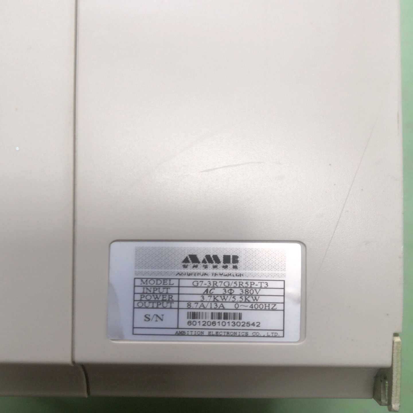 议价拆机正品安邦信变频器AMB-G7-3R7G/5R5P-T现货/维修