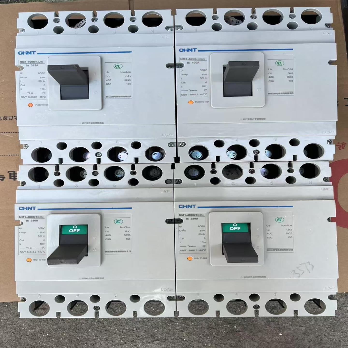 正泰NM1-400S4300B塑壳断路器250A315