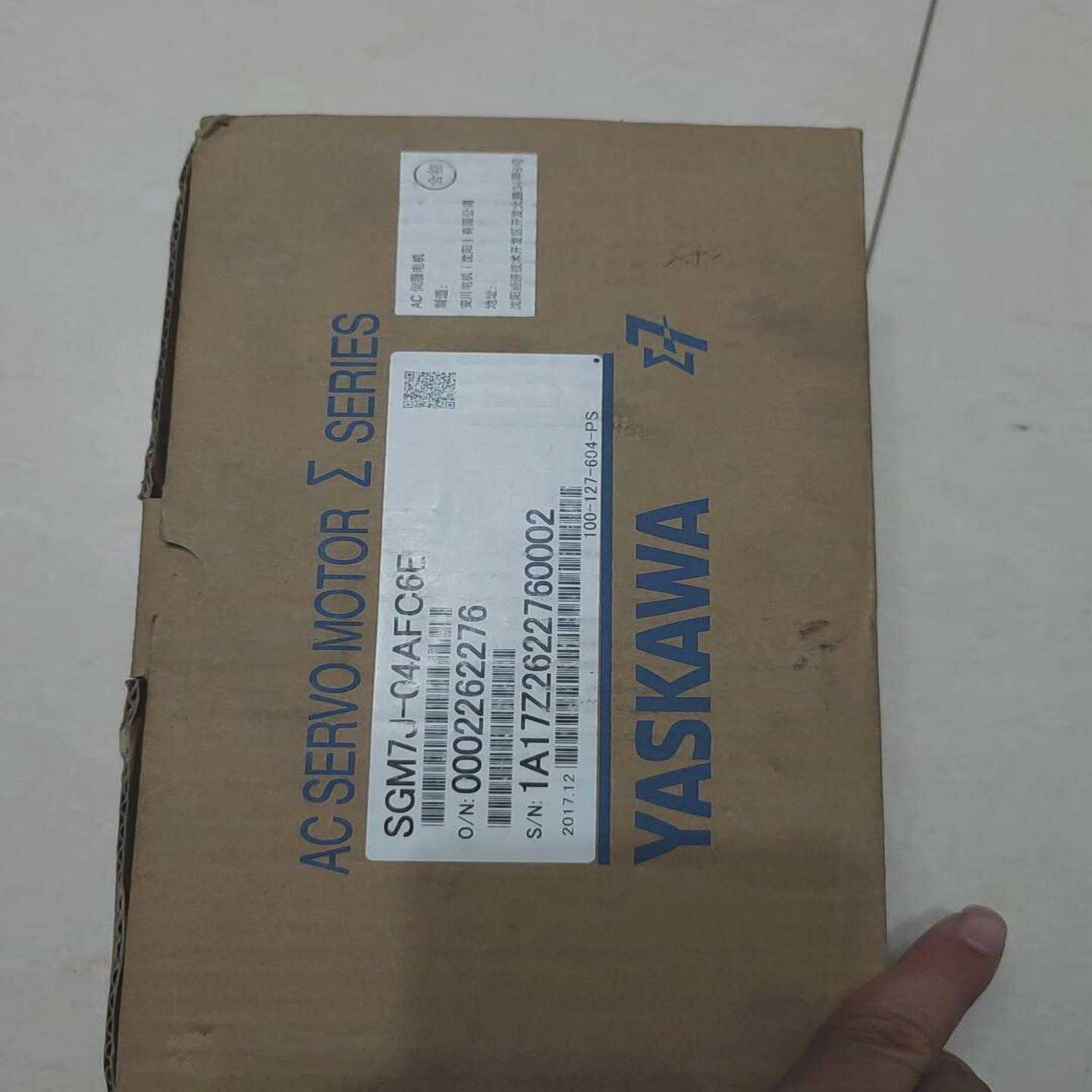 安川SGM7J-04AFC6E伺服马达，商品为机询价