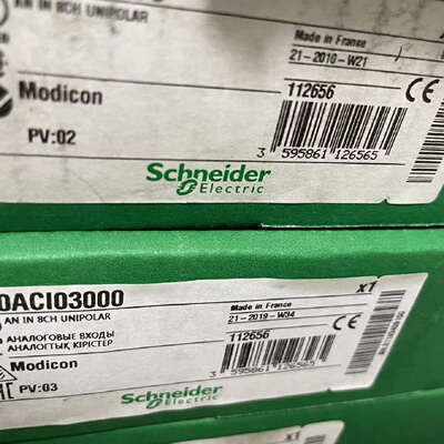 议价Schneider多量程模拟140ACI03000全新输入模块