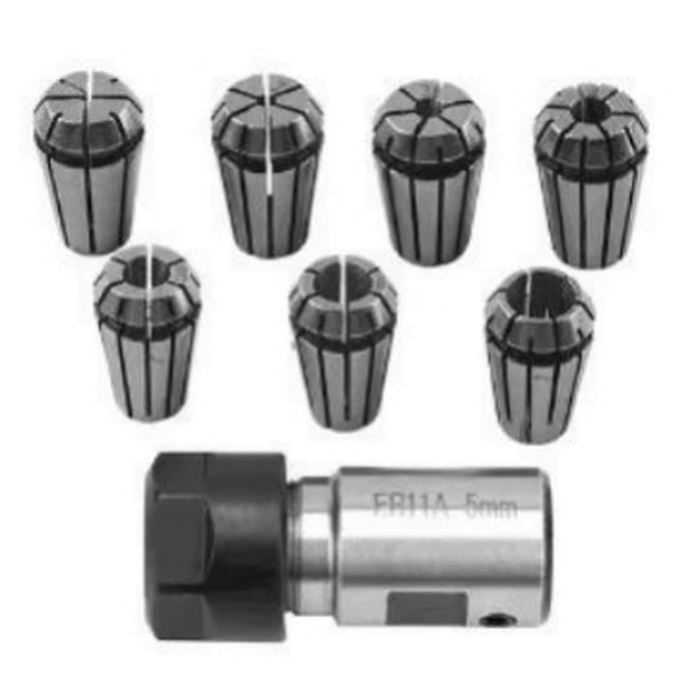 ER11-5mm雕刻机电a机链接轴加长杆7PCS套装ER11筒夹淬火加硬量大