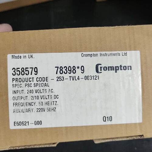 溢价-CromptonInstruments253TVL4电