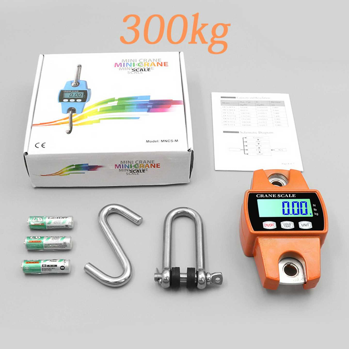 60kg1/300数显推拉力计1吨N拉拔力测试仪500公斤电子测力光伏实验
