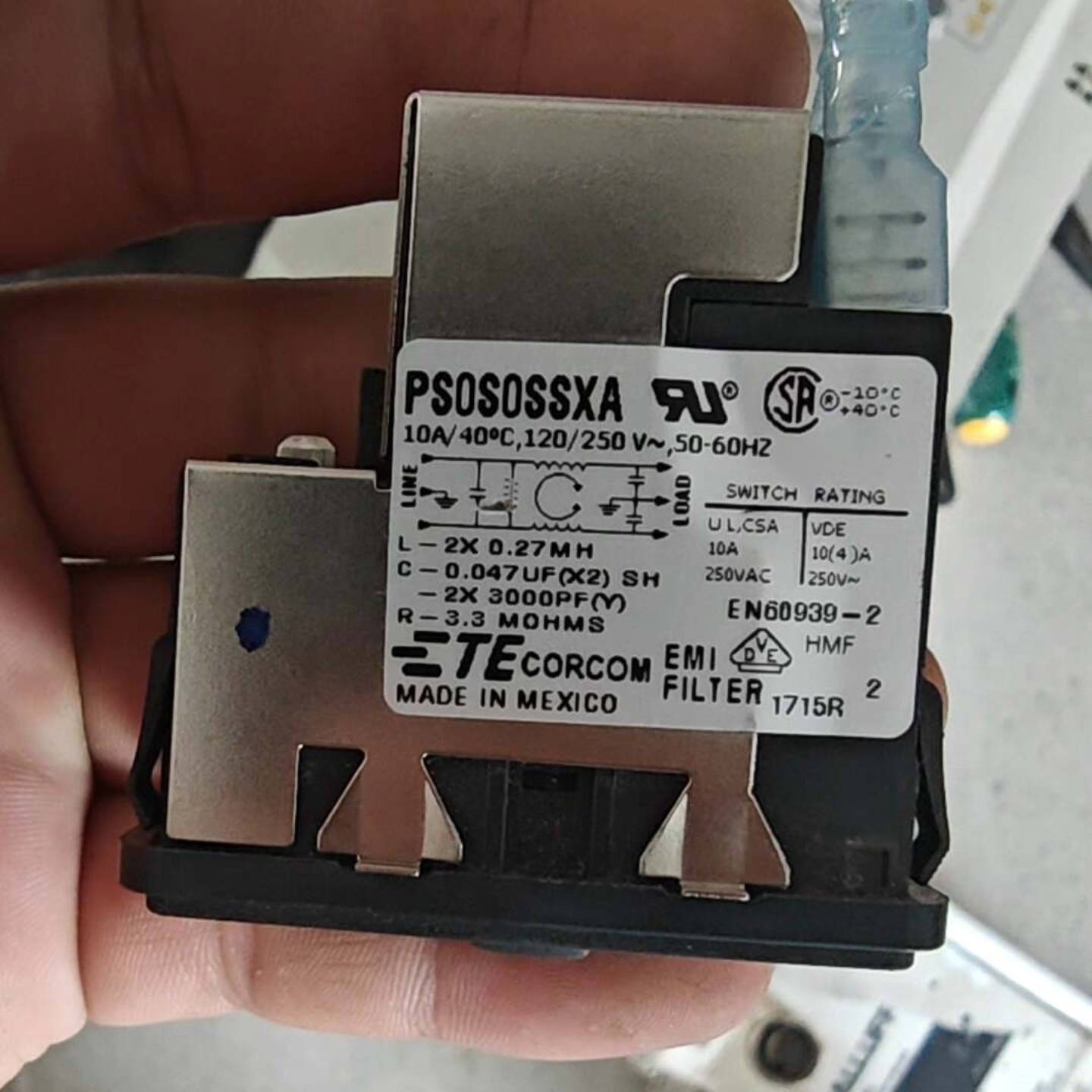 【请询价】美国泰科CORCOM品牌PSOSOSSXA电源插座实物如