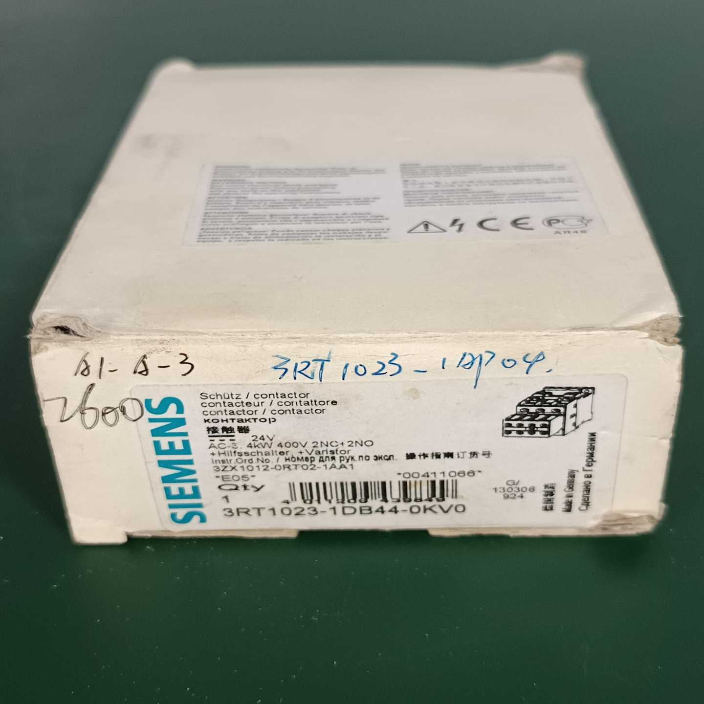 西门子接触器3RT1023-1DB44-0KV0（两台-议价
