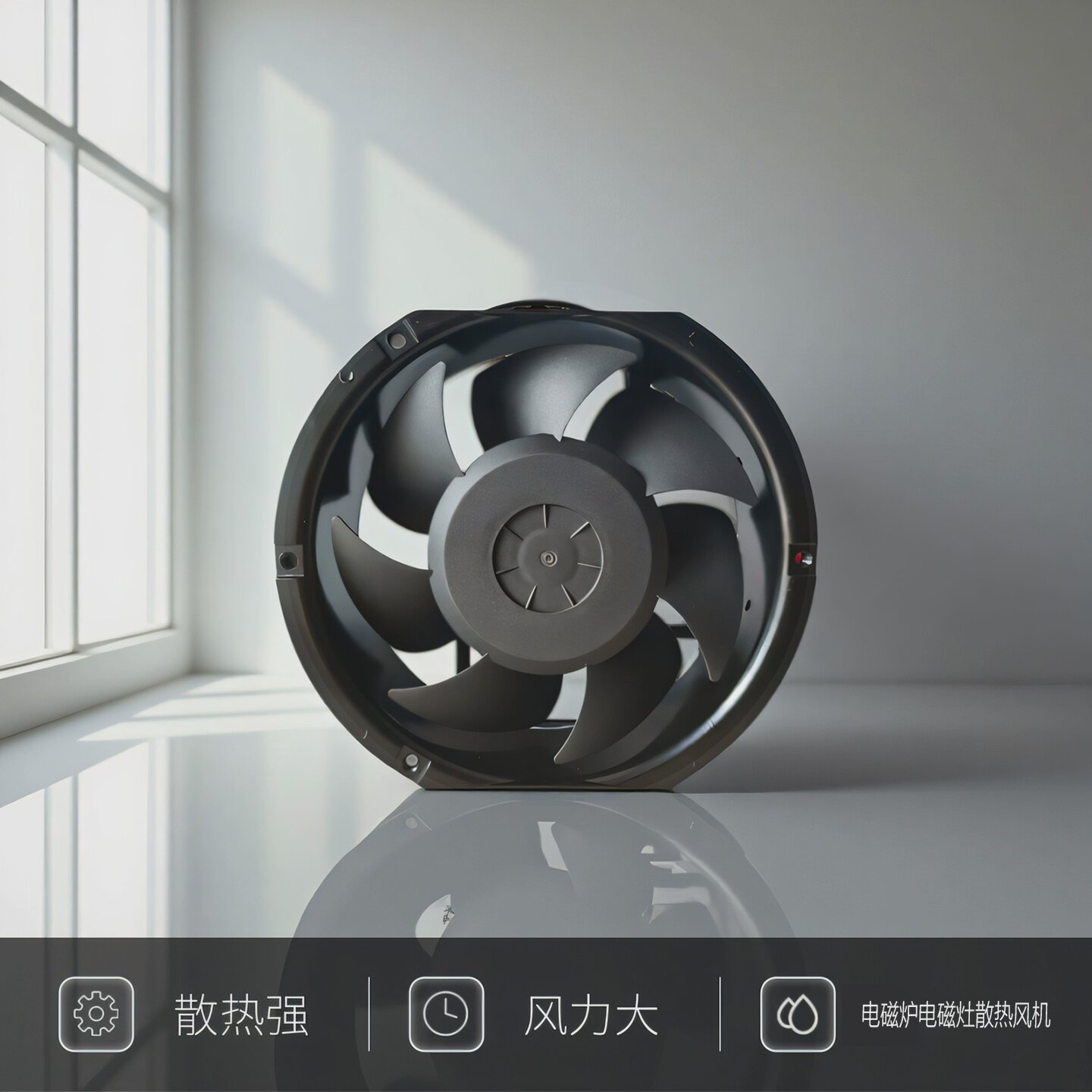 商用电磁灶电磁炉七叶风机220V380V散热风机风扇配件XY17251HBL