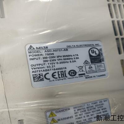 台达伺服    ASD-A0721-AB   C3807RS议价商品