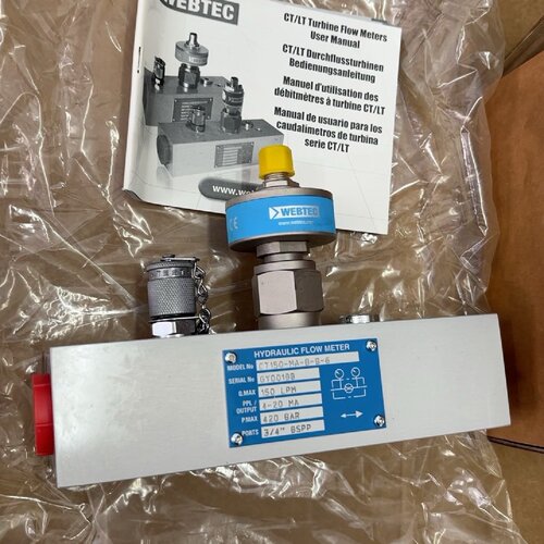议价Hydraulic Flow Meter Ct150MaBB6 Webtec适用