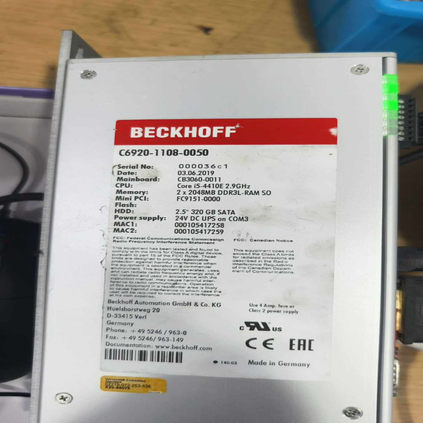 c6920-1108-00500010倍福beckho-询价客服