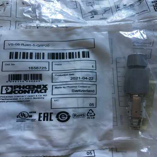 PHOENIX CONTACT RJ45 VS-08-RJ45-5-Q/IP20网线接头水晶头~