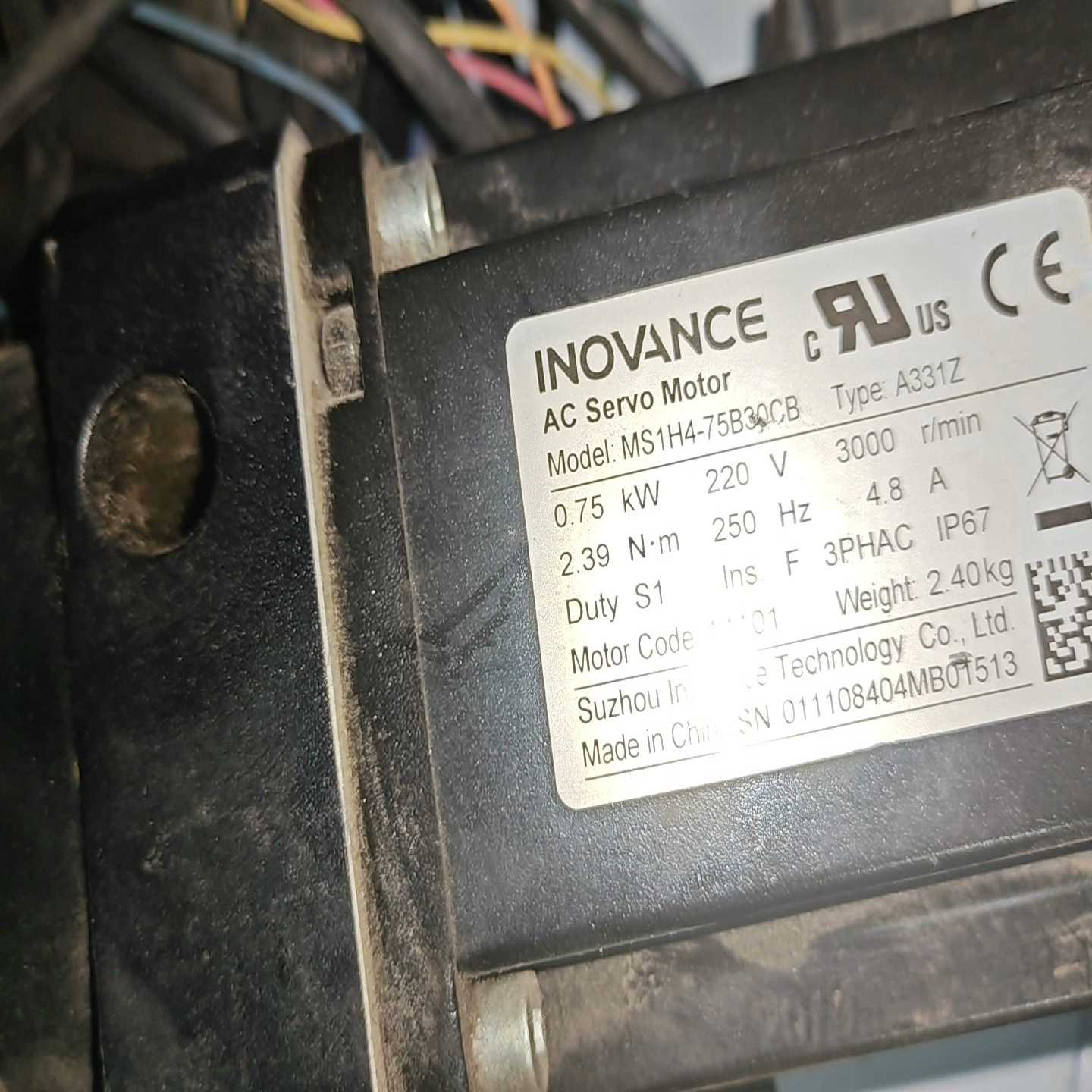 咨询-汇川伺服电机，MS1H4-75B30CB汇川伺服电机