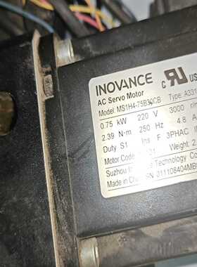 咨询-汇川伺服电机，MS1H4-75B30CB汇川伺服电机