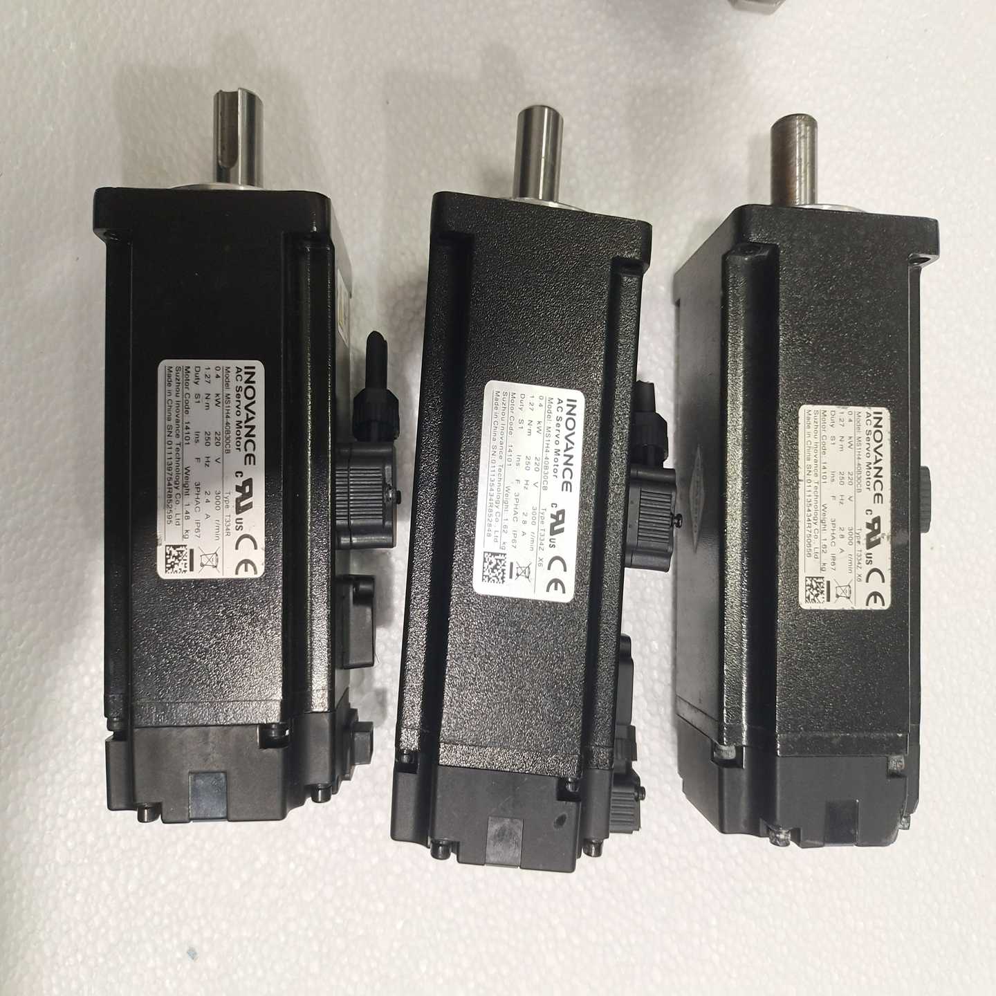 汇川伺服电机和驱动器套装，630N400W带刹车套装成色轻-询价客服