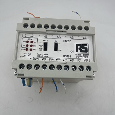 RS 730802 RS232RS485 INTERFACE CONVERTER 830VDC USED  WORKIN