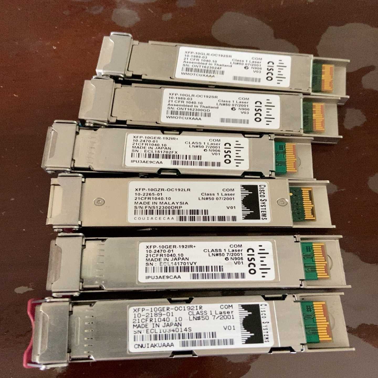 询价Cisco万兆卡XFP-10GZR-OC192LR原装拆机