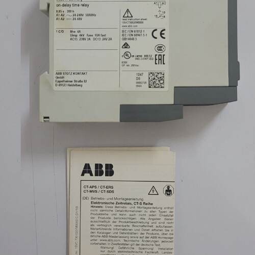 ABB CTERS.12S ONDELAY TIME RELAY 1SVR730100R3100 NEW FREE SH