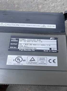 富士变频器FRN0.75G11S-4JE，380V，如图~询价