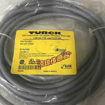 RKC4.4T-5-S622图尔克TURCK连接线RKC4.4T-0.3-RKC4.4T-TXY