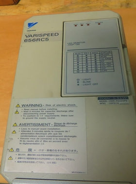 YaskawaVarispeed656RC5CIMR-R5A25P5200V5.5KwSpec:25P51A