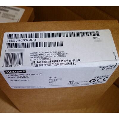 议价6ES7317-2FK14-0AB0 CPU317F-2 PN/DP中央处理器6ES73172FK14