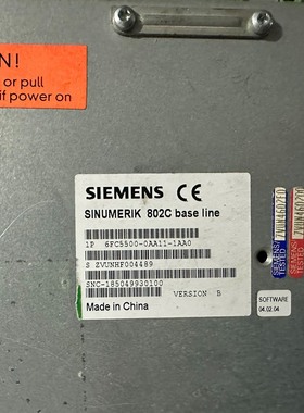 西门子802C系统6FC55000AA111AA0实物拍议价