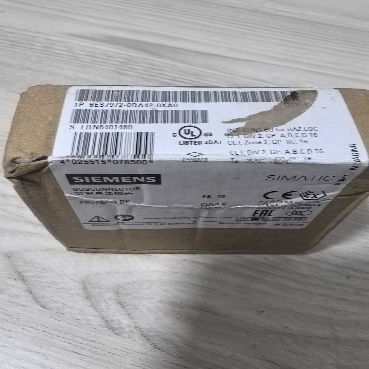 （请询价）6ES7972-0BA42-0XA0全新未拆封