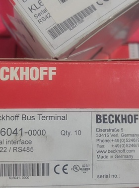 【议价】德国倍福模块KL6041原装正品KL60410000拍前