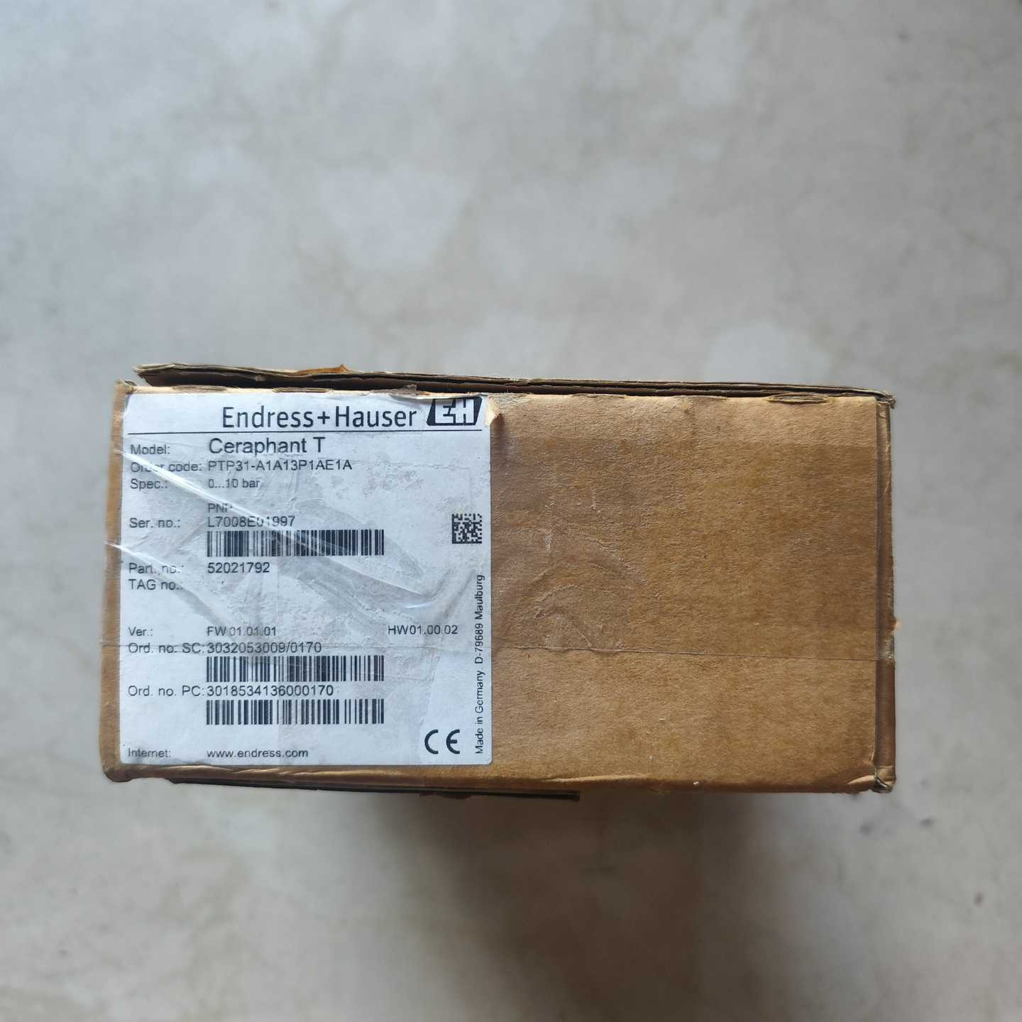 询价PTP31-A1A13P1AE1A德国恩德斯豪斯Endres