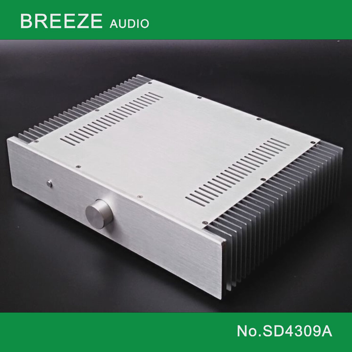 【清风工作室】高效散热，小甲类，SD4309A外散热全铝功放机箱