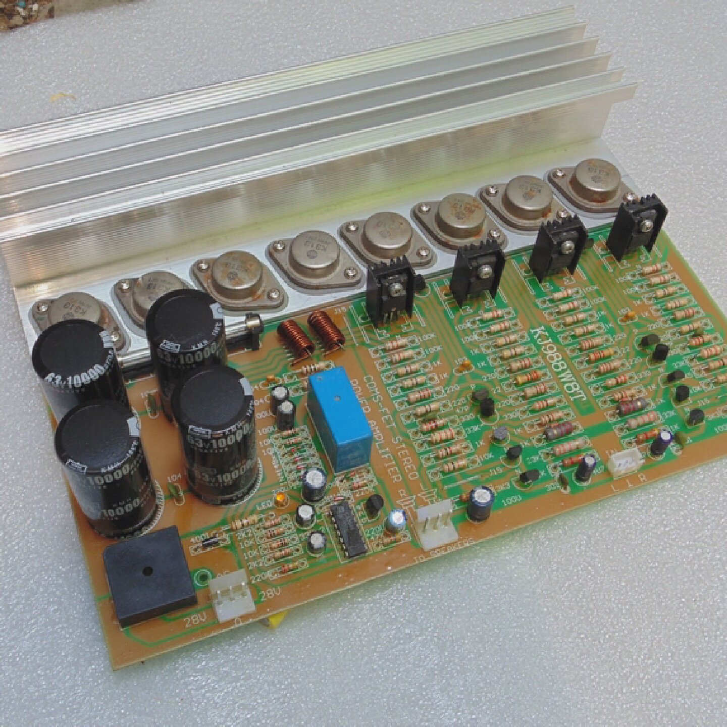 升级版本金封管版本八管场效应功放板双声道2.0大功率功放板