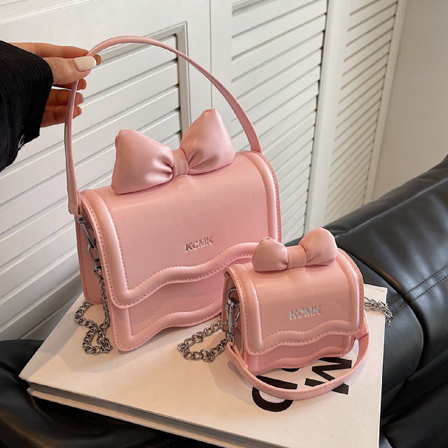 甜美少女迷你口红小包包女2025新款网红洋气链条斜挎包百搭耳机包